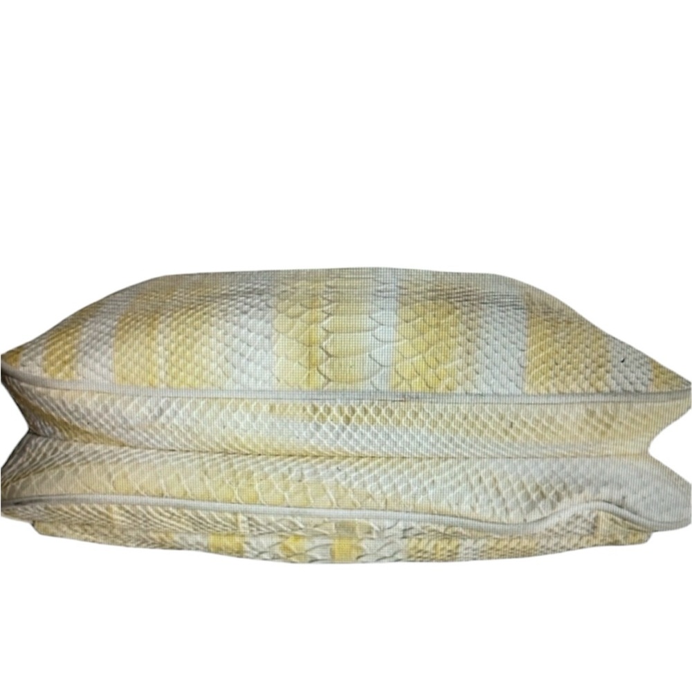 Rare Mcm Yellow Python Snakeskin Messenger Bag - image 6